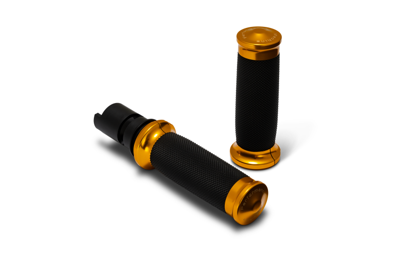 Performance Machine  24-25 Touring, 2025 Softail TBW  Contour Handle Grip Set - Gold